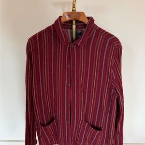 Todd Snyder Red and White Striped Shirt
